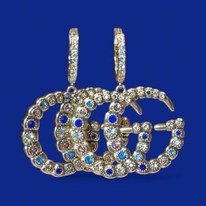Gucci Double G crystal-embellished earrings